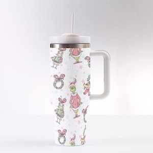 Grinch Christmas 40oz Tumbler, Stainless Steel Travel Mug