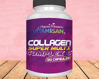 Collagen Complex C: Multi-Type, Vitamin C & Biotin - 120 Capsules