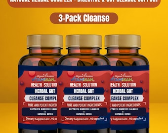 Triple Balance Bundle – 3 Bottles Herbal Gut Cleanse Complex - 270 Capsules