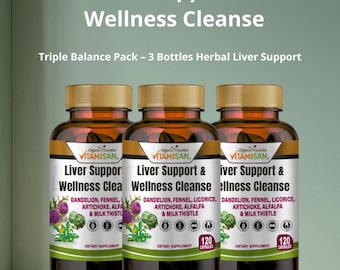 Triple Balance Pack – 3 Bottles Herbal Liver Support - 360 Capsules