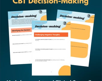 Therapiewerkbladen, therapiehulpmiddelen, psychologiebronnen, werkblad besluitvorming, CGT