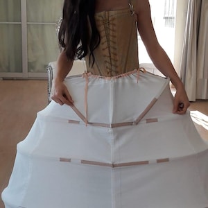 18th century historical corset hand-sewn with fine materials