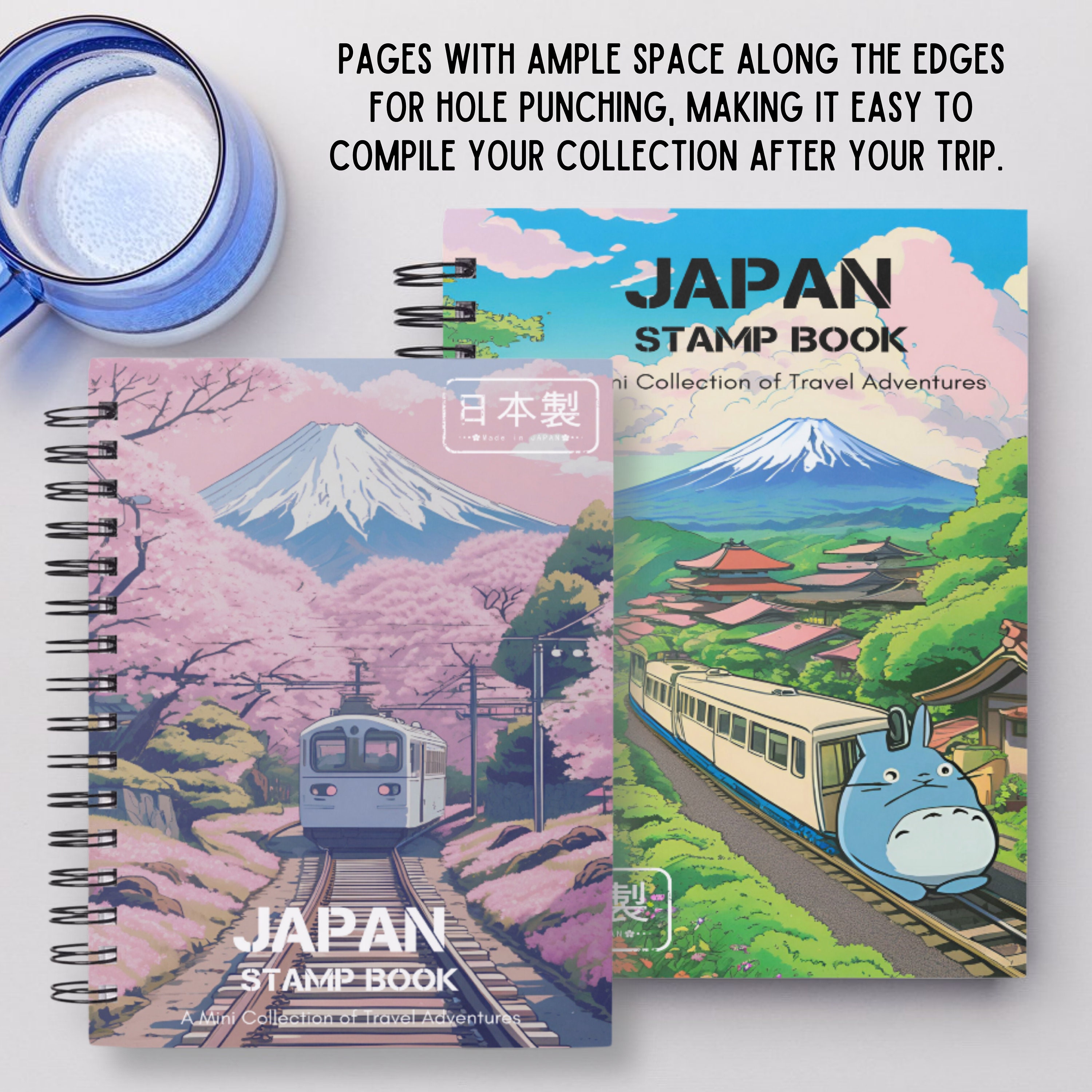 Japan Stamp Collection Book: Travel Memory Pages (digital Download