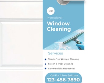 Window Cleaning Flyer Template | Editable Canva Marketing for Local Businesses
