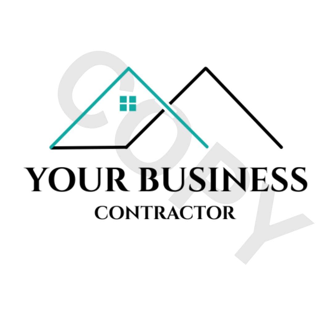 Editable Contractor Logo Template | Modern Building Company Logo Design ...