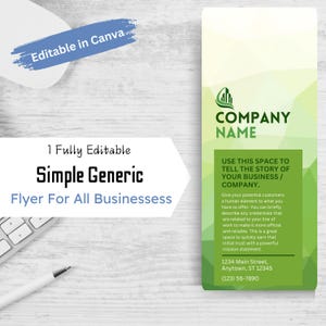 Editable Canva Door Hanger Template for Lawn Care & Landscaping | Great for All Service Businesses | Customizable Design | Digital File