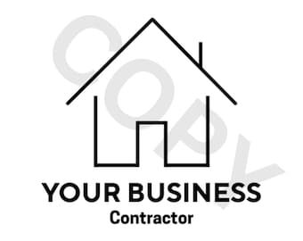 Logotipo de contratista editable: Plantilla de logotipo de contratista editable / Diseño de logotipo de empresa de construcción moderna (Descargar PDF)