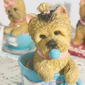 Vintage VERY LIMITED EDITION “Paws For a Cause” by Hamilton only 95 Castings Made Darling Yorkshire/Yorkie Terriers Absolutely Darling