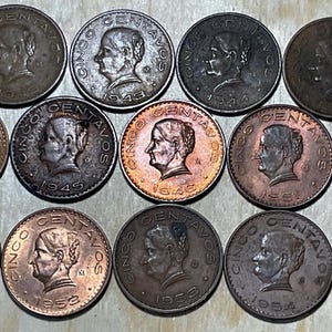 1943 Mexican Coin - Etsy