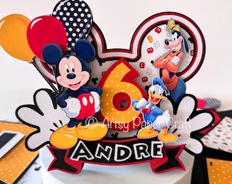 Décoration de gâteau Mickey Mouse, décorations mickey mouse, Mickey et ses amis, décoration de fête, clubhouse Mickey, anniversaire de mickey