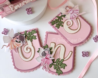 Fairy high chair Banner fairy first birthday banner fairy decoration fairy garden fairy birthday banner