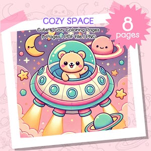 Cozy Moments Coloring, Kawaii Cozy Coloring, Coloring Pages for adults and kids, Cozy Kawaii, PDF Coloring Books Adult, Cozy Adult Coloring
