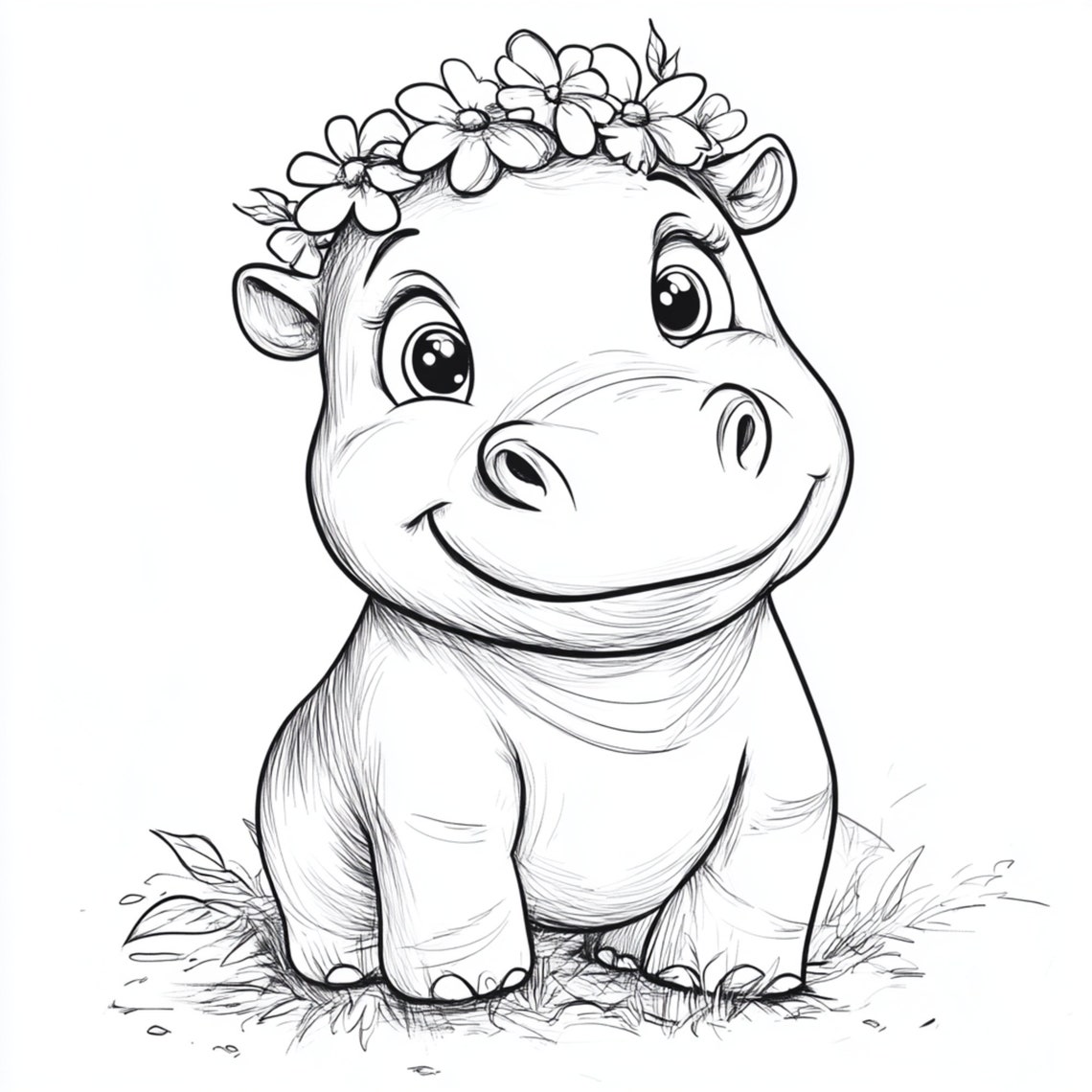 Moo Deng Coloring, Coloring Moo Deng, Moo Deng Bootlegs, Bouncy Pig