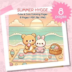 Cozy Kawaii Coloring, Coloring Kawaii, Cozy Kawaii, Kawaii Cozy Coloring, Kawaii Cozy, Procreate Coloring, Printable Coloring, Cute Coloring