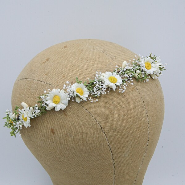 Daisy Flower Crown Etsy