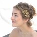 Gold Wedding Crown Rustic Bridal Hair Wedding Accessory Gold Leaf Rustic Wedding Headpiece Flower Crown Vintage Style Bridal headband