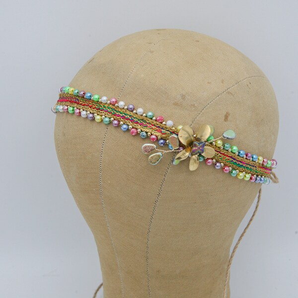 hippie flower headpiece