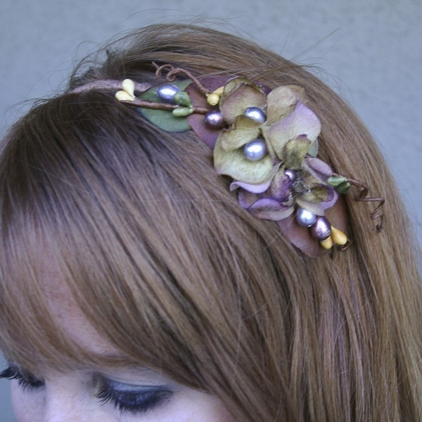 Woodland Fower Headband Women's Hair Accessory for Weddings and Everyday