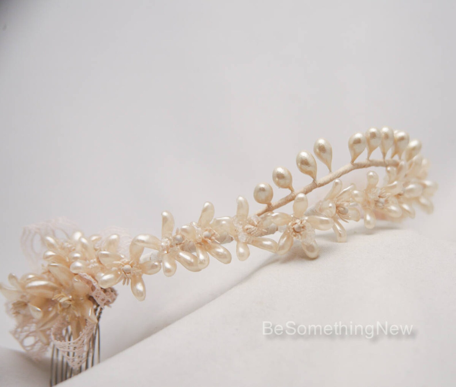 Antique Wax Flower Tiara Wedding Headpiece Vintage Wax Flower Etsy