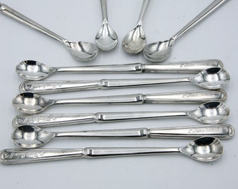 Vintage Silver Plated Pierre Smirnoff silver plated Bartender Cocktail Mixing Spoon Barware Tools