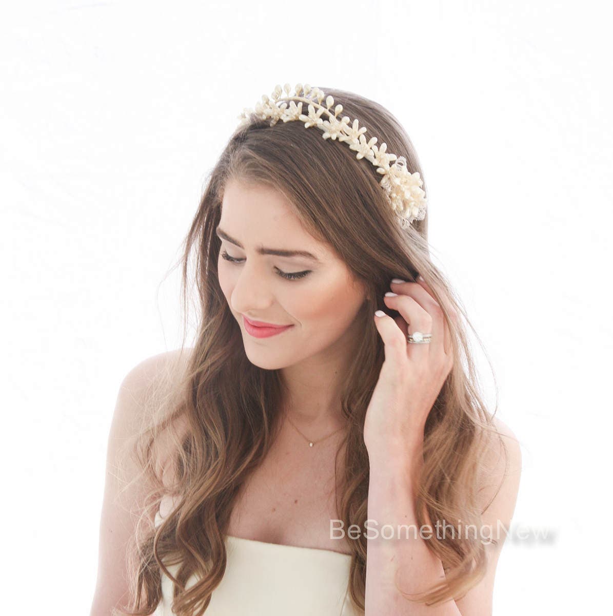 Antique Wax Flower Tiara Wedding Headpiece Vintage Wax Flower Etsy