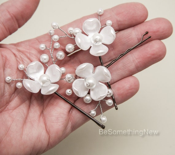 Beaded flower hair clips discount