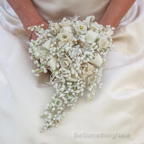 WILLBOND 150 Pcs String Pearl Stick Bouquet