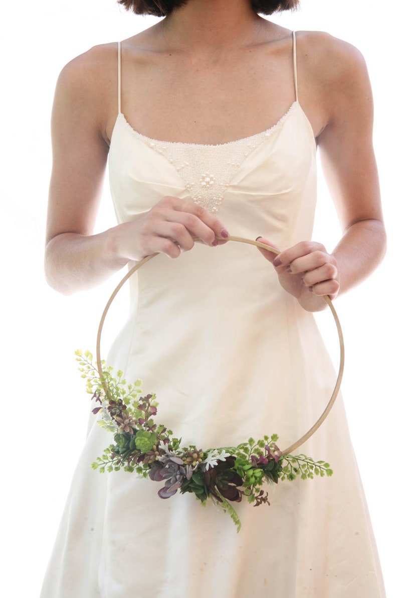 Succulent Wedding Hoops With Greenery Bridal Shower Decor Baby Etsy Succulent Wedding Hoops With Greenery Bridal Shower Decor Baby Etsy
