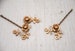 Brass and Gold Flower Hair Pin Set, Hair Accessories for Weddings 