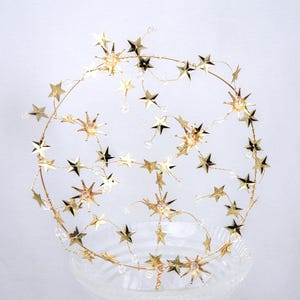 Gold Celestial Wedding Cake Topper, Star Wedding Decor
