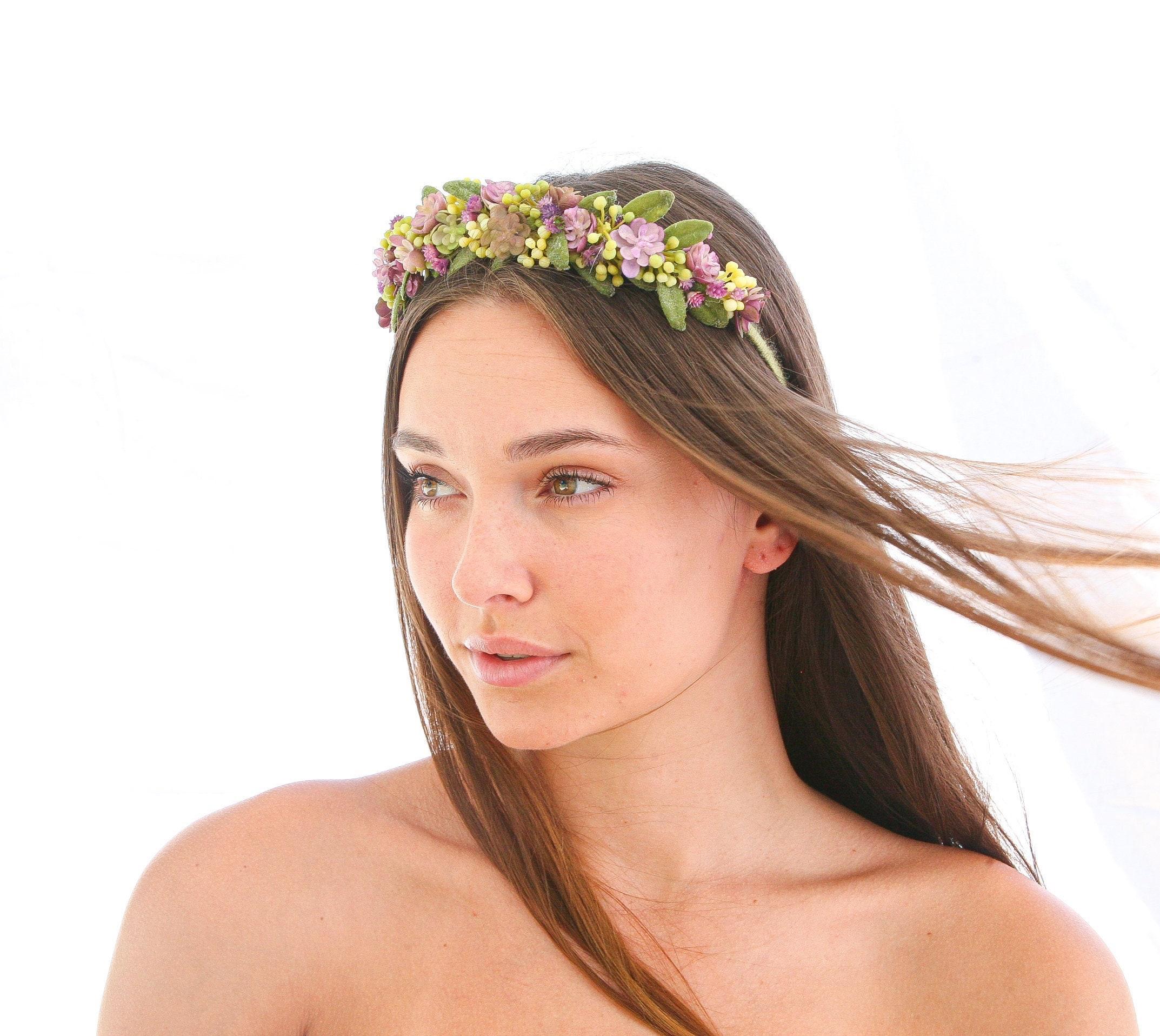 Succulent Hair Crown - Etsy