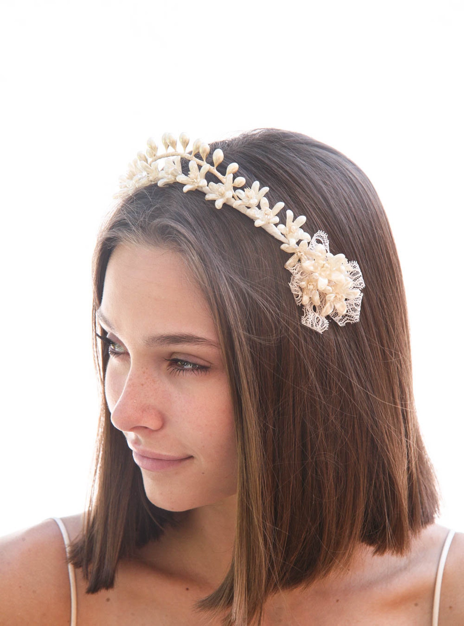 Antique Wax Flower Tiara Wedding Headpiece Vintage Wax Flower Etsy