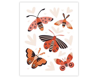 Magical Moth Art Print