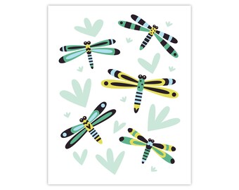 Daring Dragonfly Art Print