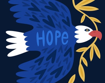 Hope Eagle Print