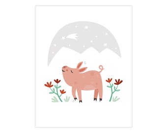 Pig Love Print