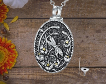 Collana Urna a Forma di Albero della Va a Cuore in Argento