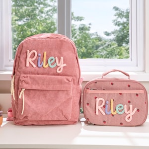 Sac à lunch personnalisé fait main, sac à dos pour la rentrée des classes, sac à lunch pour enfant et sac à dos，