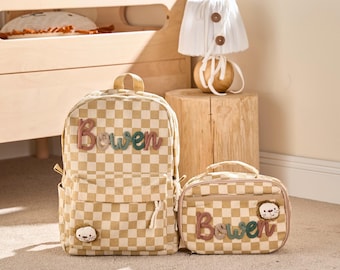 Personalisierter Kinderrucksack • Warme Lunch-Tasche • Kleinkind Geschenk • Schulanfang