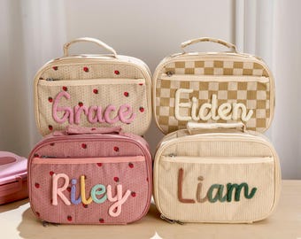 Custom Handmade Lunchbox Bag: Personalized Back to School Kids&#39; Lunchbox