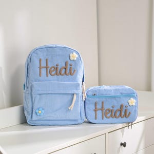 Custom Handmade Backpack Lunchbag Set: Personalized Back to School Gift