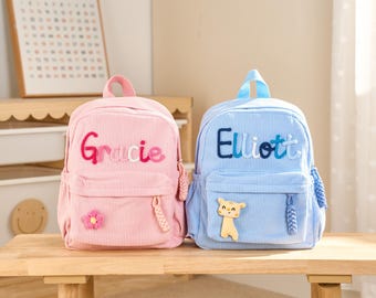 カスタム保育園用バックパック • 幼児用バックパック • 子供へのギフト • 新学期