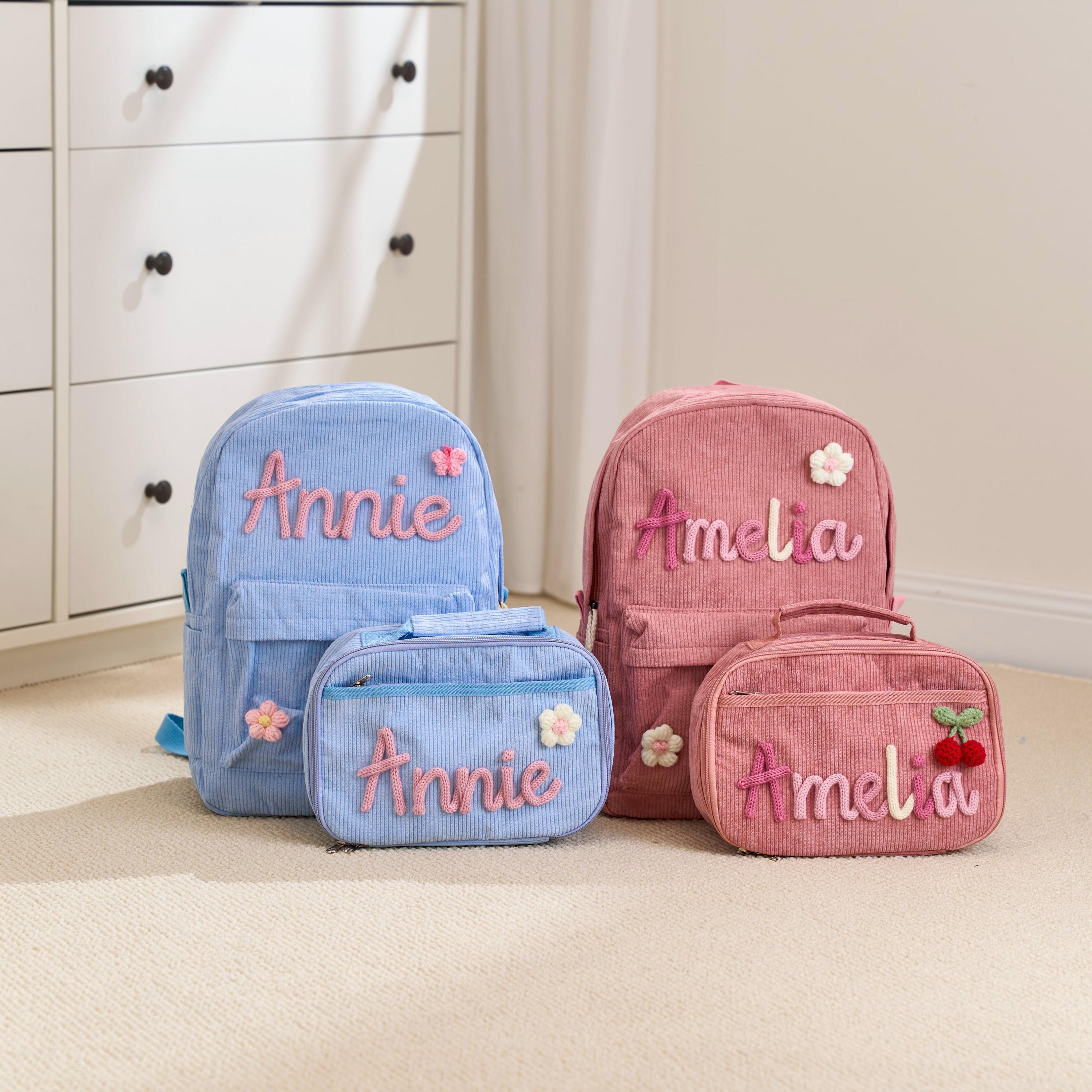 Custom Handmade Backpack Lunchbag Set: Personalized Back to School Gift