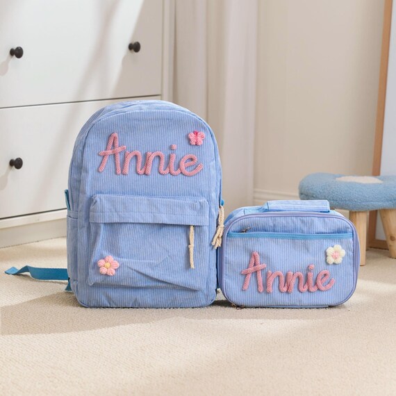 Custom Handmade Backpack Lunchbag Set: Personalized Back to  display picture 2