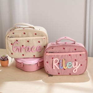 Benutzerdefinierte handgemachte Lunchbox Tasche, Back to School, Kid Lunchbox Bag & Rucksack