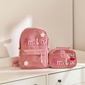 Custom Handmade Backpack and Lunchbag, Back to School Kit, Personalized Back to School Gift