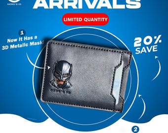 Portefeuille Batman En Cuir – Effet Masque Chauve-souris Avec Fenêtre ID – Cadeau Original Homme/femme Fan Super-héros - 3