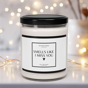 Bougie Tu me manques Cadeau interurbain Cadeau meilleur ami Bougie déménagement