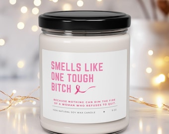 Mastectomy Gifts Smells Like Candle Breast Cancer Survivor Gift Funny Gift for Friends Battling Cancer Survival Gift Mom