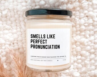 Speech Therapist Gift Funny Candle Gift for Speech Teachers Unique Appreciation Gift for Speech Language Pathologists